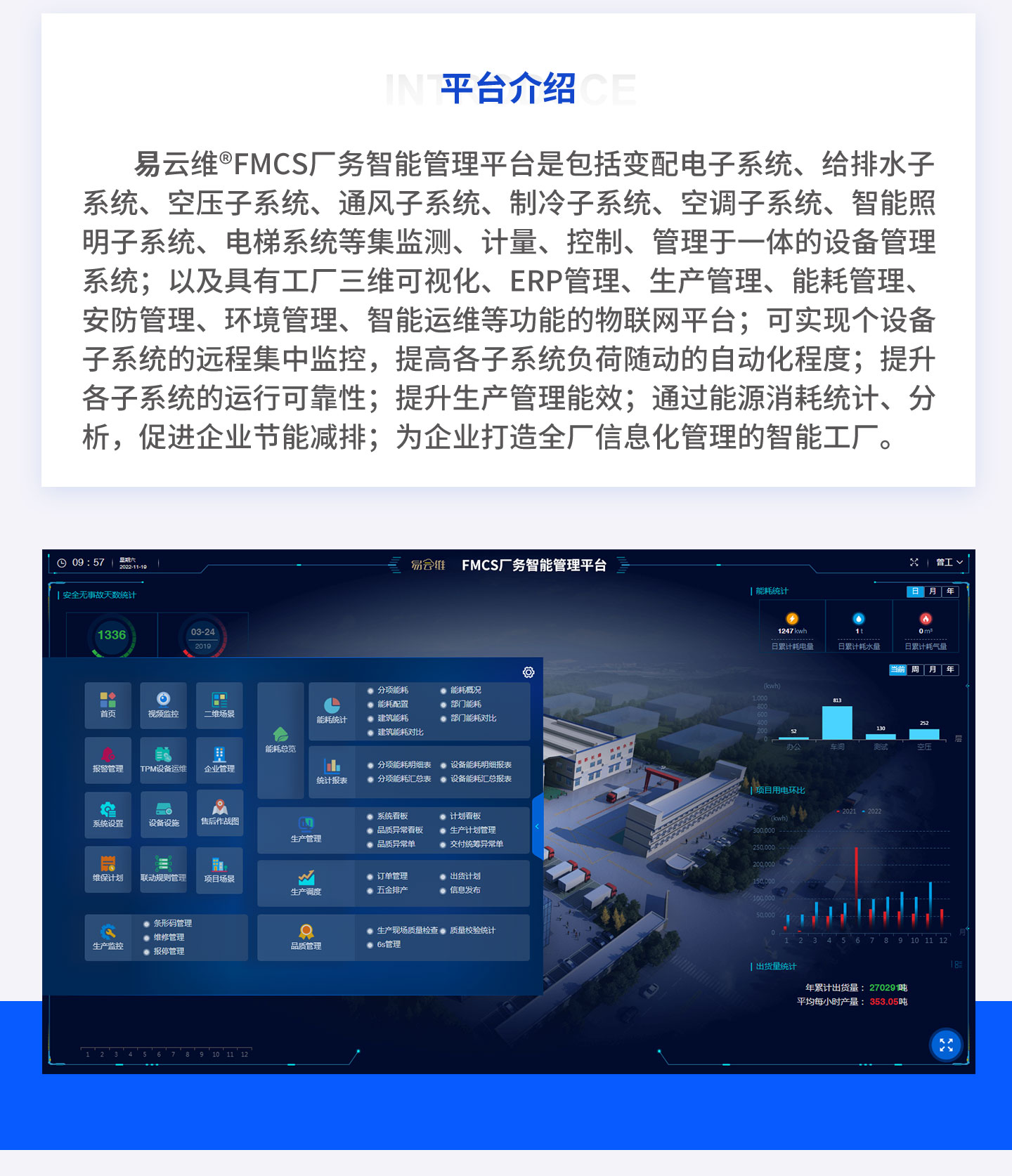 智能FMCS工廠管理平臺(tái)為企業(yè)打造全廠信息化管理